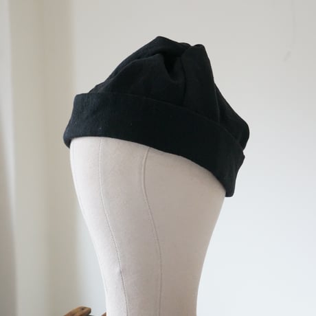 (ORDER)TWIST CAP NEW 綿麻 BLACK