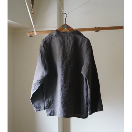 (PRE ORDER )Shawl collar SMOCK Charcoal Gray
