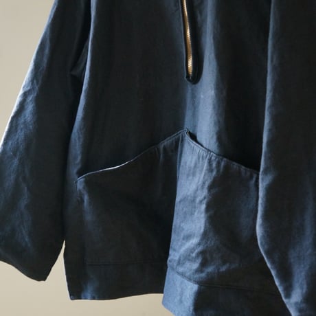 (ORDER)SMOCK moleskin Black