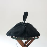 (ORDER)巾着　ブラックデニム