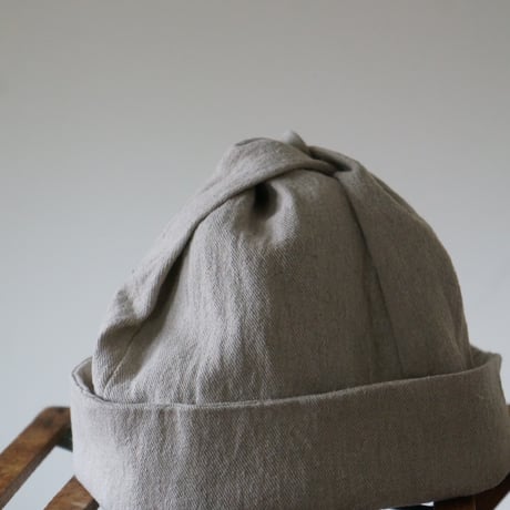 (ORDER)TWIST CAP NEW キナリ綿麻　キナリ