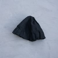 (ORDER)TWIST CAP GATHER 黒リネン
