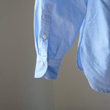(ORDER)NO COLLER SHIRT BLUE OX