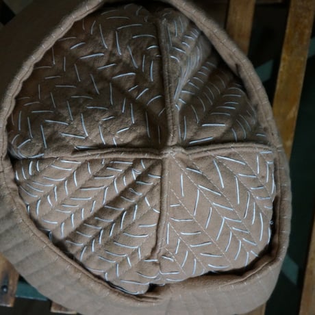 (STOCK)（HATS） BOWL CAP HAND STITCH H/B ベージュ