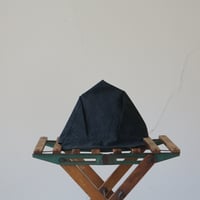 (STOCK)WORK CAP 3 炭　顔料染　タイプライター