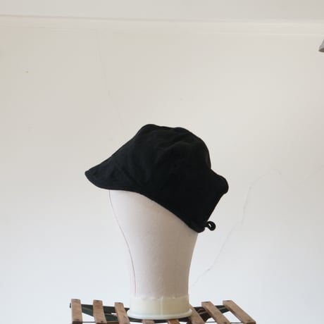 (STOCK)WORK CAP BLACK 綿麻