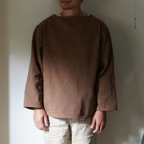 (ORDER)BOAT NECK SHIRT 本間織布H/B