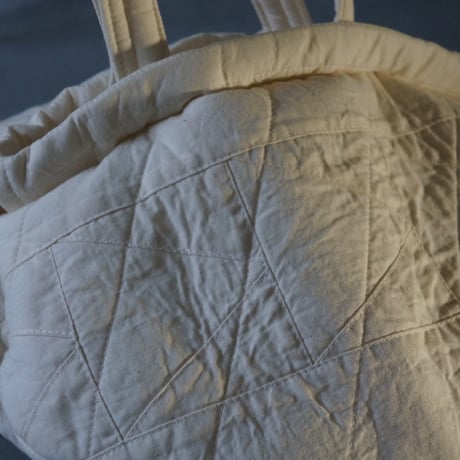 (ORDER) QUILT巾着オフ白