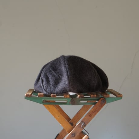 (ORDER)WOOL CASQUETTE BROWN WOOL