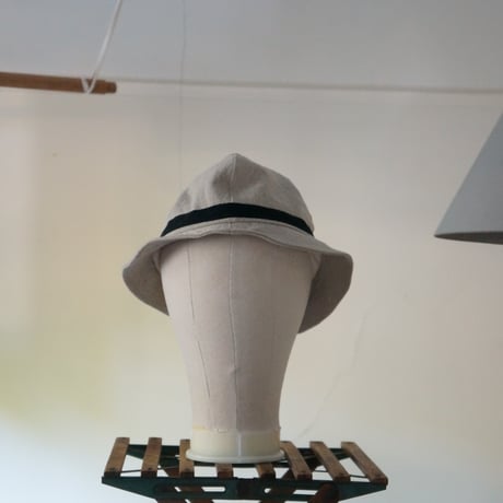 (STOCK)(Order) HUNTER HAT 綿麻 黒テ