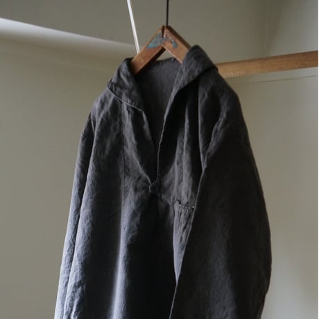 (PRE ORDER )Shawl collar SMOCK Charcoal Gray