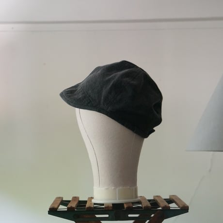 (STOCK)WORK CAP 炭✖顔料染　カツラギ