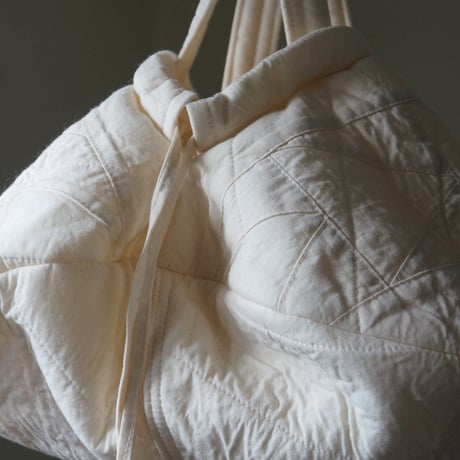 (ORDER) QUILT巾着オフ白