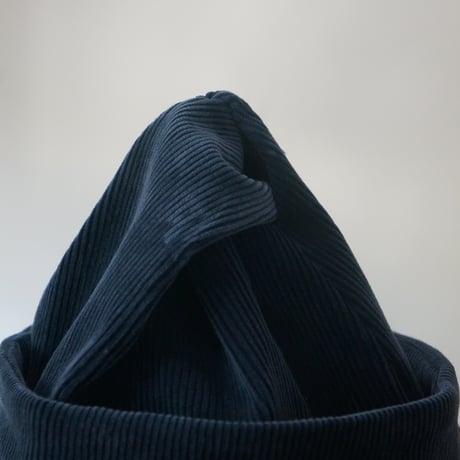 (ORDER)TWIST CAP NEW CORD GRAYISH NAVY BLUE