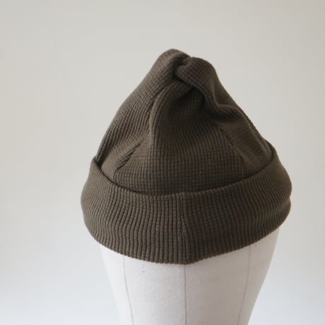 (2025 4/13発送）TWIST COTTON KNIT CAP OLIVE
