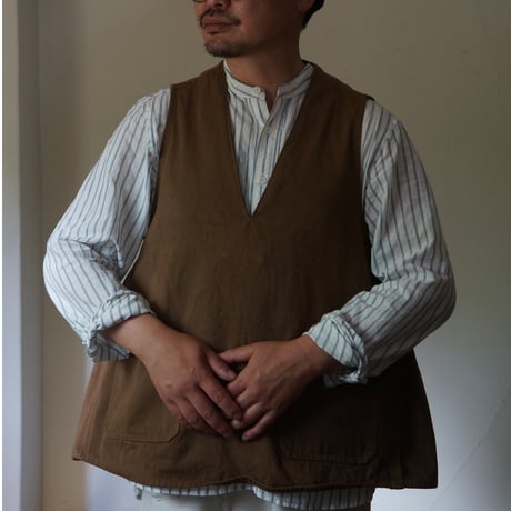 (OREDER)WORK VEST 本間織布キャンバス