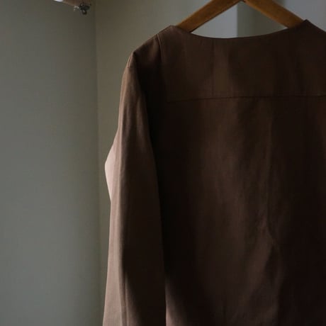 (ORDER)BOAT NECK SHIRT 本間織布H/B