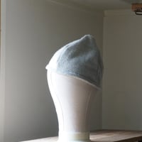 (STOCK)TWIST CAP BEANIE LIGHT GRAY WOOL