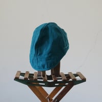 (stock)work cap 1st 本間織布　グリーン