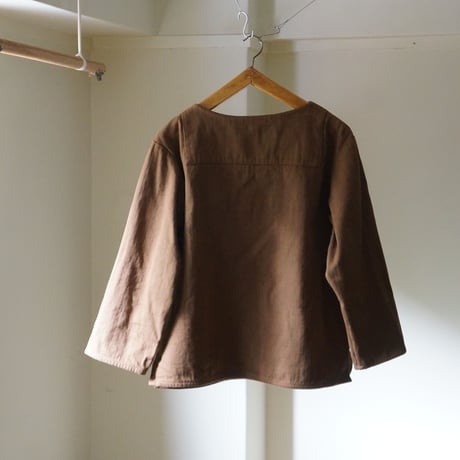 (ORDER)BOAT NECK SHIRT 本間織布H/B