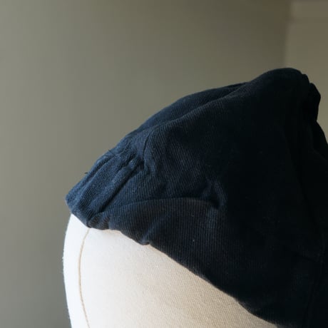 (ORDER)TWIST CAP GATHER 黒リネン