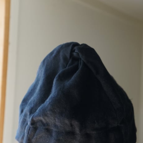 (ORDER)TWIST CAP GATHER 黒リネン
