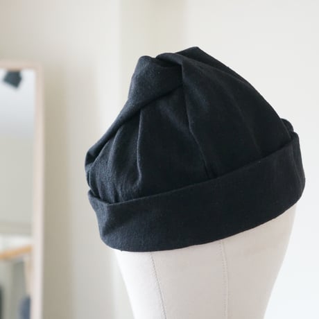 (ORDER)TWIST CAP NEW 綿麻 BLACK