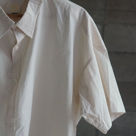 (STOCK)(ORDER)HALF SLEEVE SHIRT ECRU