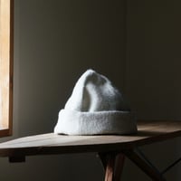 (STOCK)BOWL CAP WOOL LIGHT GRAY