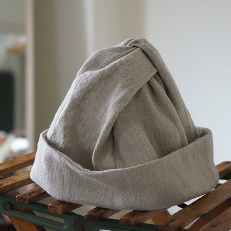 (ORDER)TWIST CAP NEW キナリ綿麻　キナリ