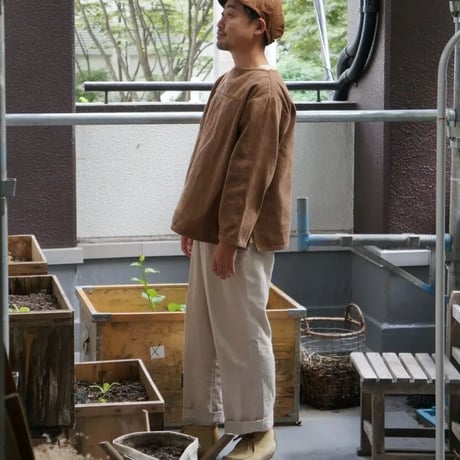 (ORDER)BOAT NECK SHIRT 本間織布H/B