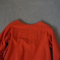 (ORDER) BOAT NECK SHIRT 朱色ネル