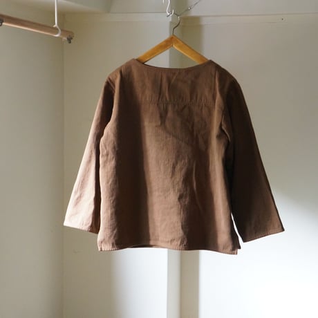 (ORDER)BOAT NECK SHIRT 本間織布H/B