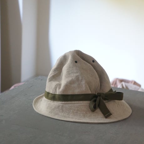 (STOCK)(Order) HUNTER HAT 綿麻 オリーブテープ