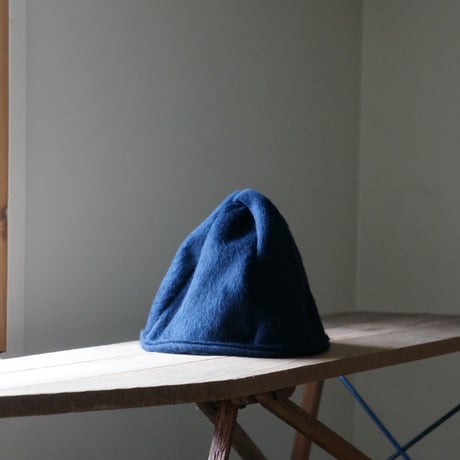 (STOCK)TWIST CAP BEANIE NAVY WOOL