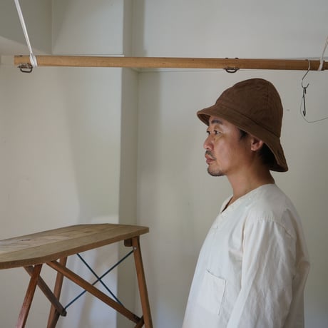(ORDER) 畑帽　二　本間織布ヘリンボーン