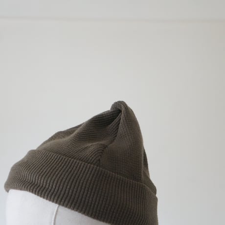 (2025 4/13発送）TWIST COTTON KNIT CAP OLIVE