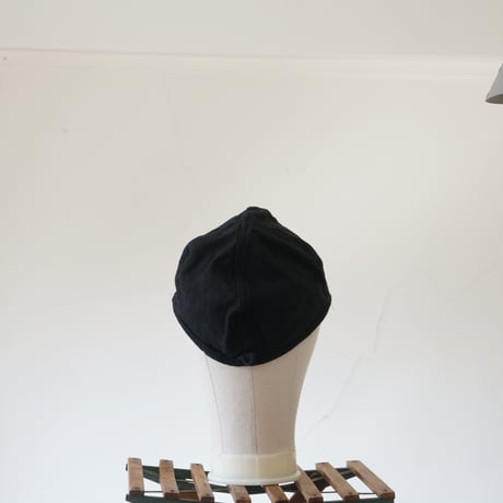 (STOCK)WORK CAP BLACK 綿麻