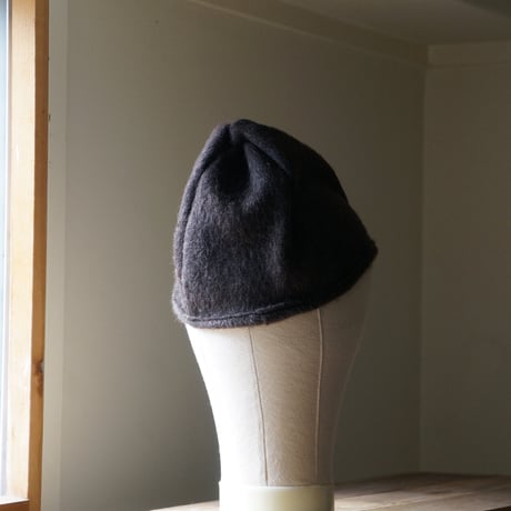 (STOCK)TWIST CAP BEANIE BROWN WOOL