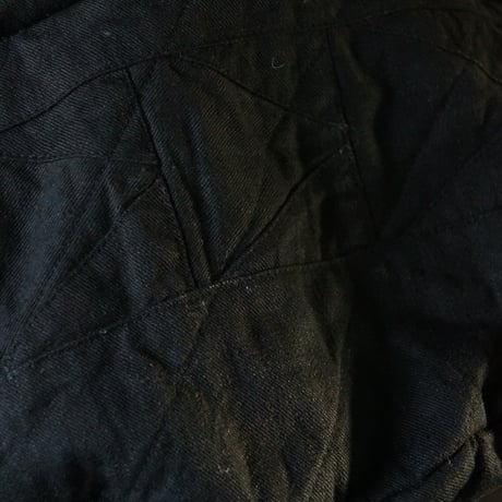 (ORDER) QUILT巾着BLK 綿麻