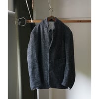 (ORDER)STAND COLLAR JACKET WOOL H/B