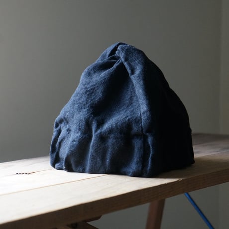 (ORDER)TWIST CAP GATHER 黒リネン