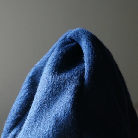 (STOCK)TWIST CAP BEANIE NAVY WOOL