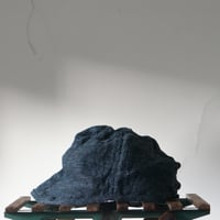 (STOCK)WORK CAP １ST Black LINEN TWEED