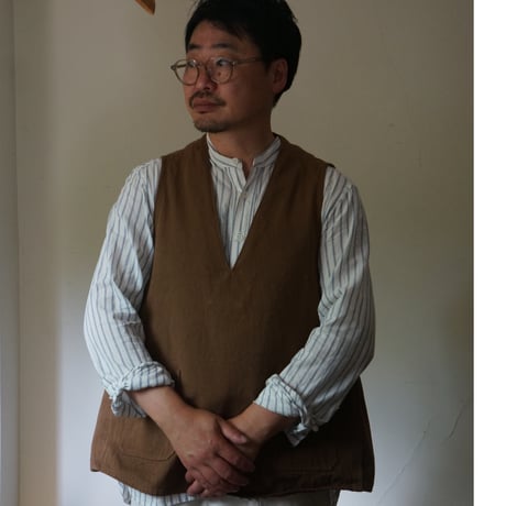 (OREDER)WORK VEST 本間織布キャンバス