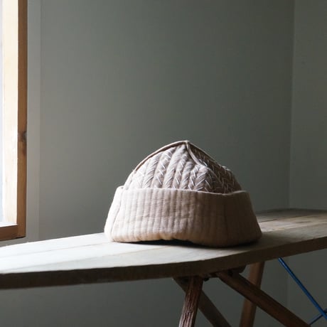 (STOCK)（HATS） BOWL CAP HAND STITCH H/B ベージュ
