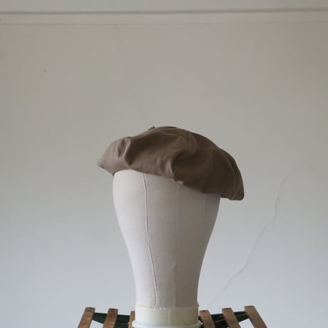 (ORDER)wrap beret mocha brown