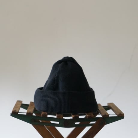 (2025 4/13発送）TWIST COTTON KNIT CAP 墨黒