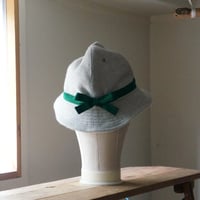 (ORDER)HUNTER HAT WOOL LIGHT GRAY×GREEN