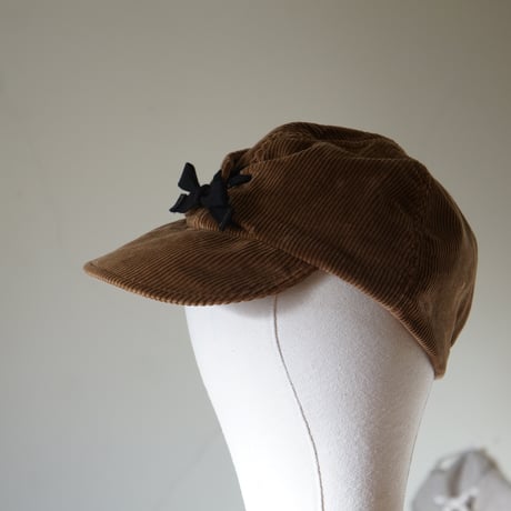 (STOCK)FIELD CAP BROWN CORD